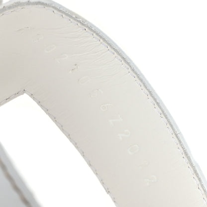 Hermes Box Calfskin Oran Sandals 39 White 6 of 9