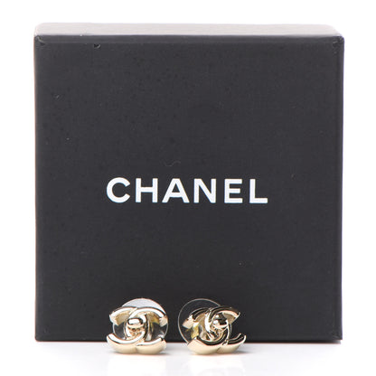 Chanel Metal CC Turnlock Earrings Gold 5 of 5