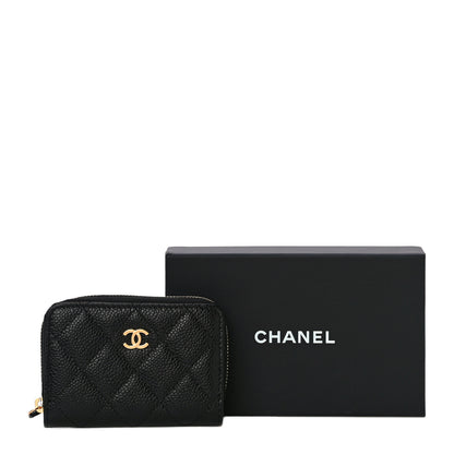 Chanel Caviar Quilted Classic Zipped Coin Purse Black 12 of 12