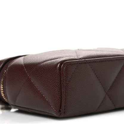 Chanel Caviar Quilted Top Handle Slim Vanity With Chain Dark Brown 9 of 10