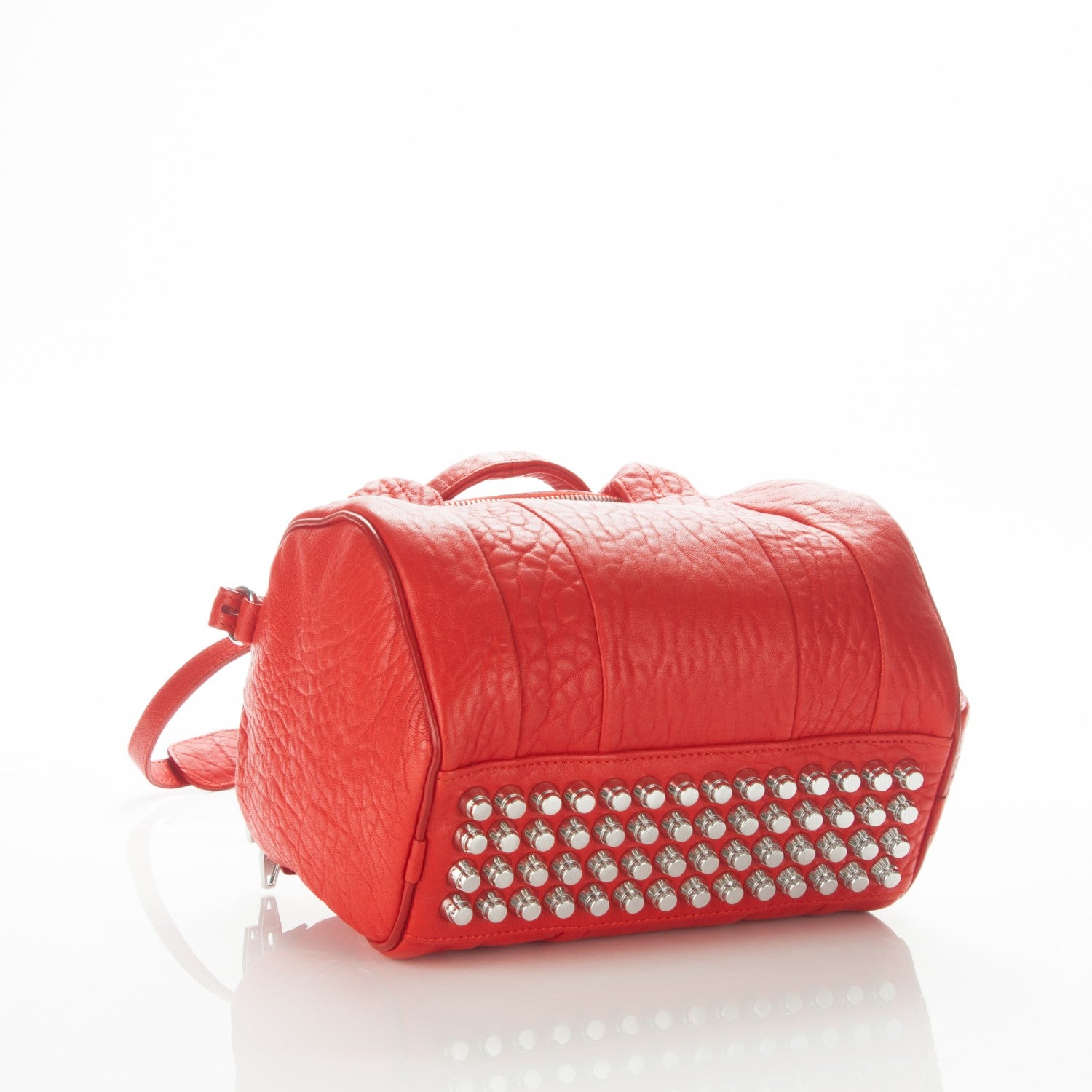 Alexander Wang Pebbled Lambskin Rockie Cola Rhodium Hardware 4 of 7