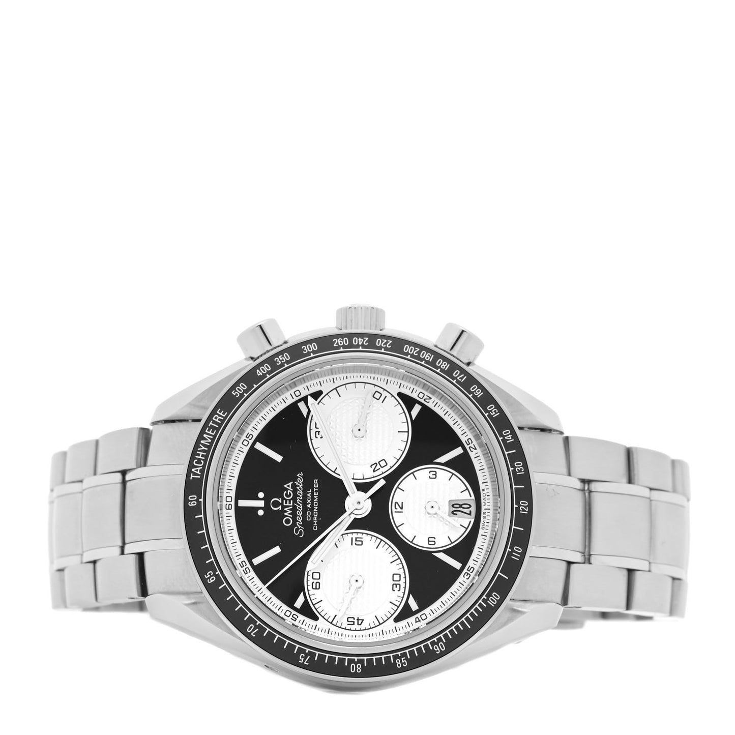 Stainless Steel 40mm Speedmaster Racing Co-Axial Chronograph Automatic Watch Black 326.30.40.50.01.002