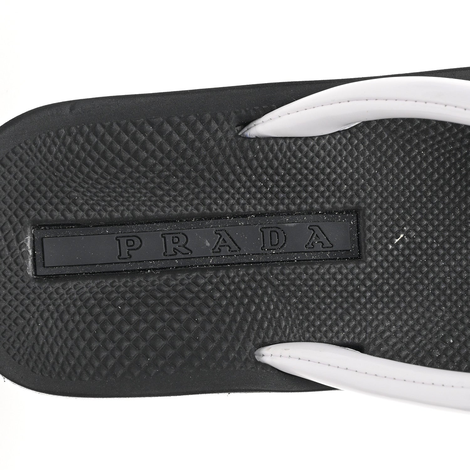Prada Vernice Thong Sandals 37 Bianco 6 of 9