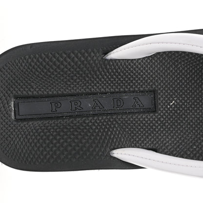 Prada Vernice Thong Sandals 37 Bianco 6 of 9