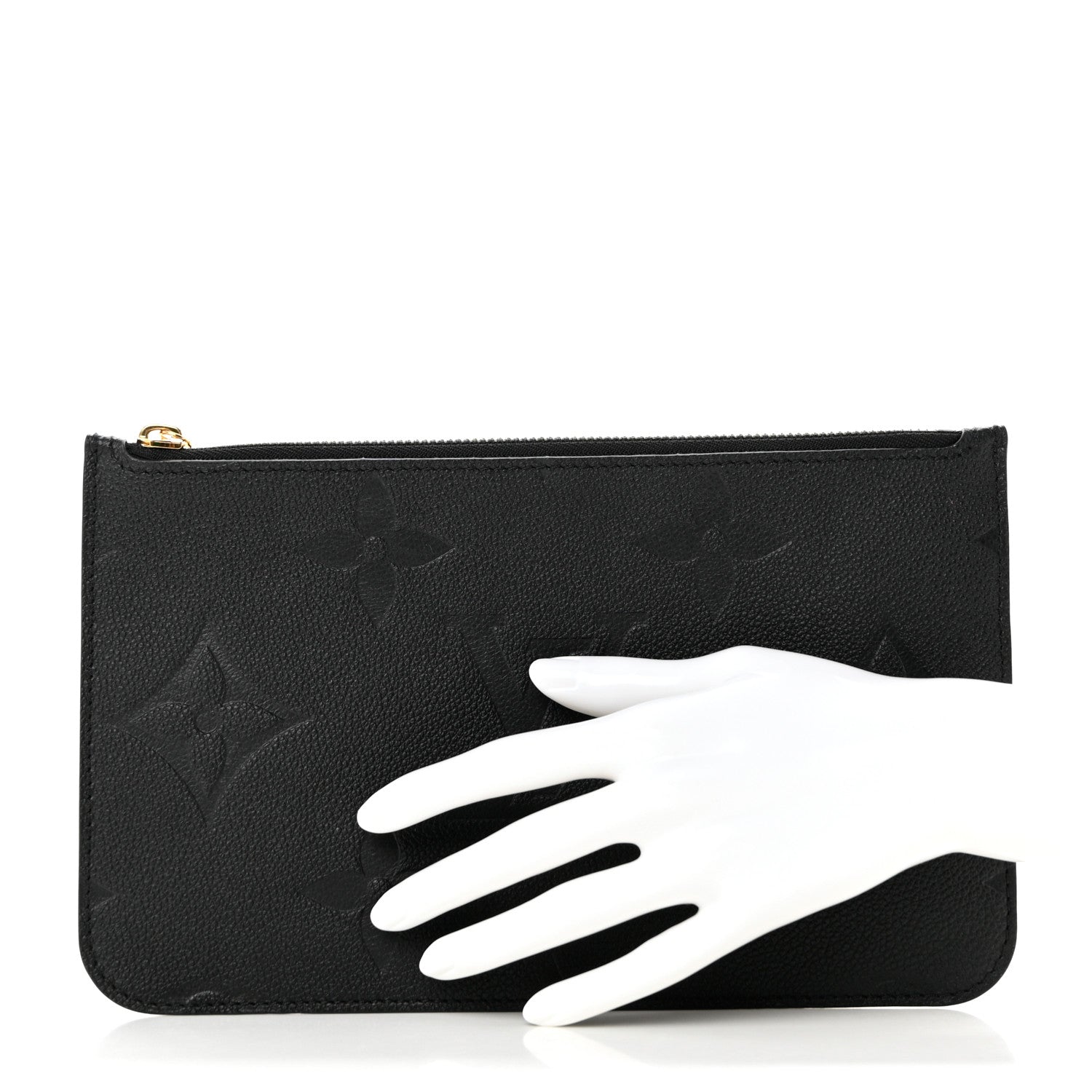 Louis Vuitton Empreinte Monogram Giant Neverfull MM Pochette Black 2 of 6