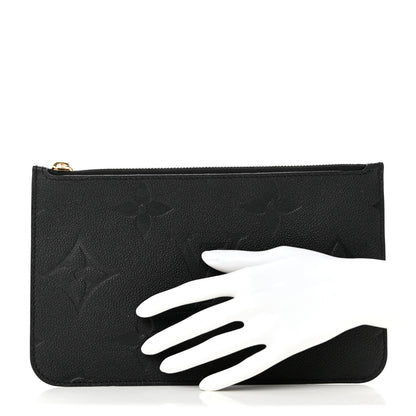 Louis Vuitton Empreinte Monogram Giant Neverfull MM Pochette Black 2 of 6
