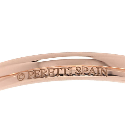 Tiffany 18K Rose Gold Diamond Elsa Peretti Wedding Band Ring 50 5.5 7 of 8