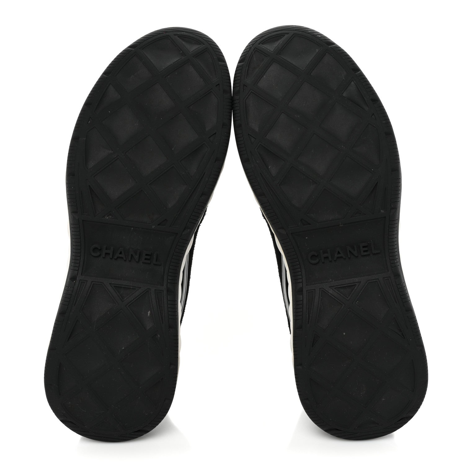 Chanel Velvet Calfskin Mixed Fibers CC Sneakers 40 Black 6 of 11