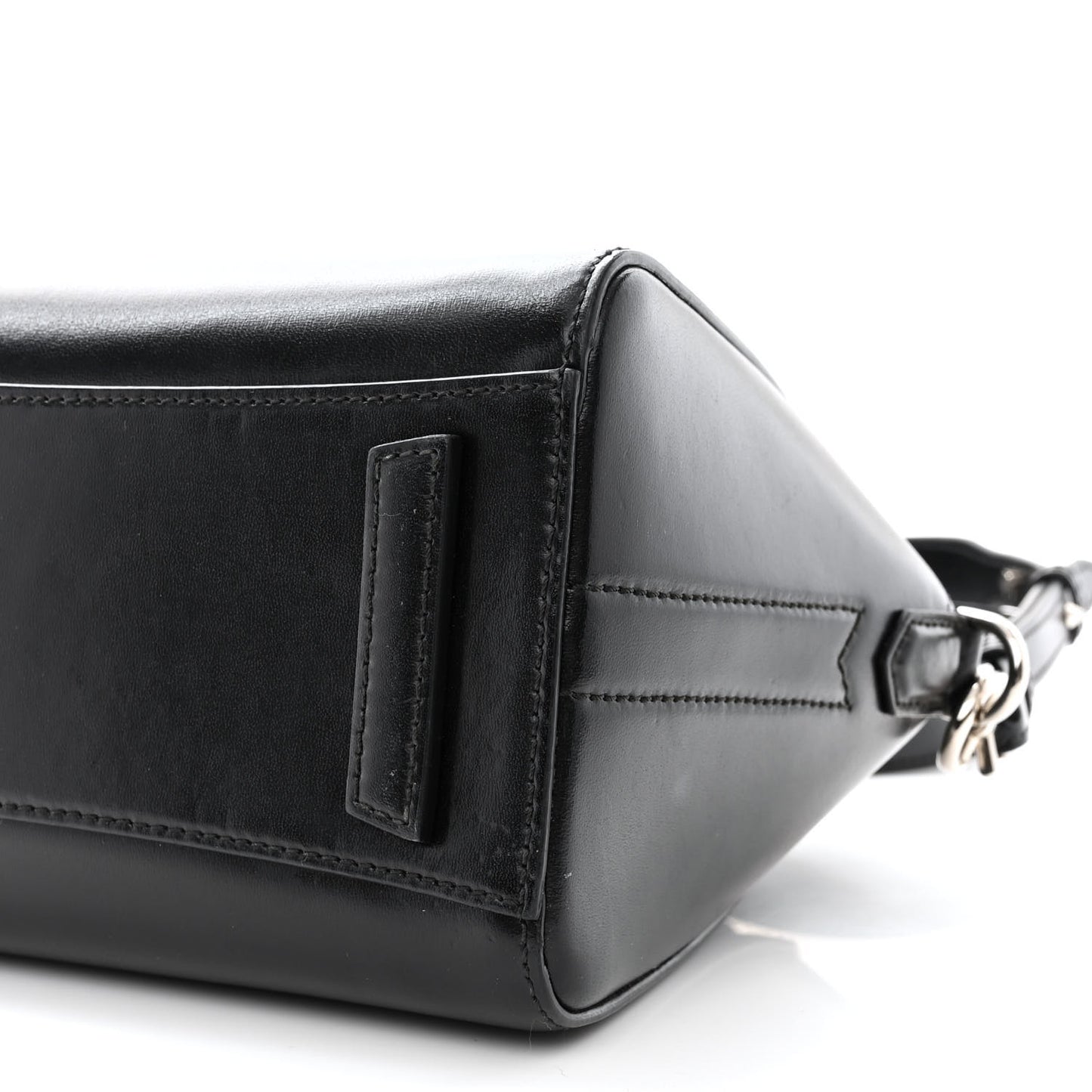 Shiny Lord Calfskin Mini Antigona Black