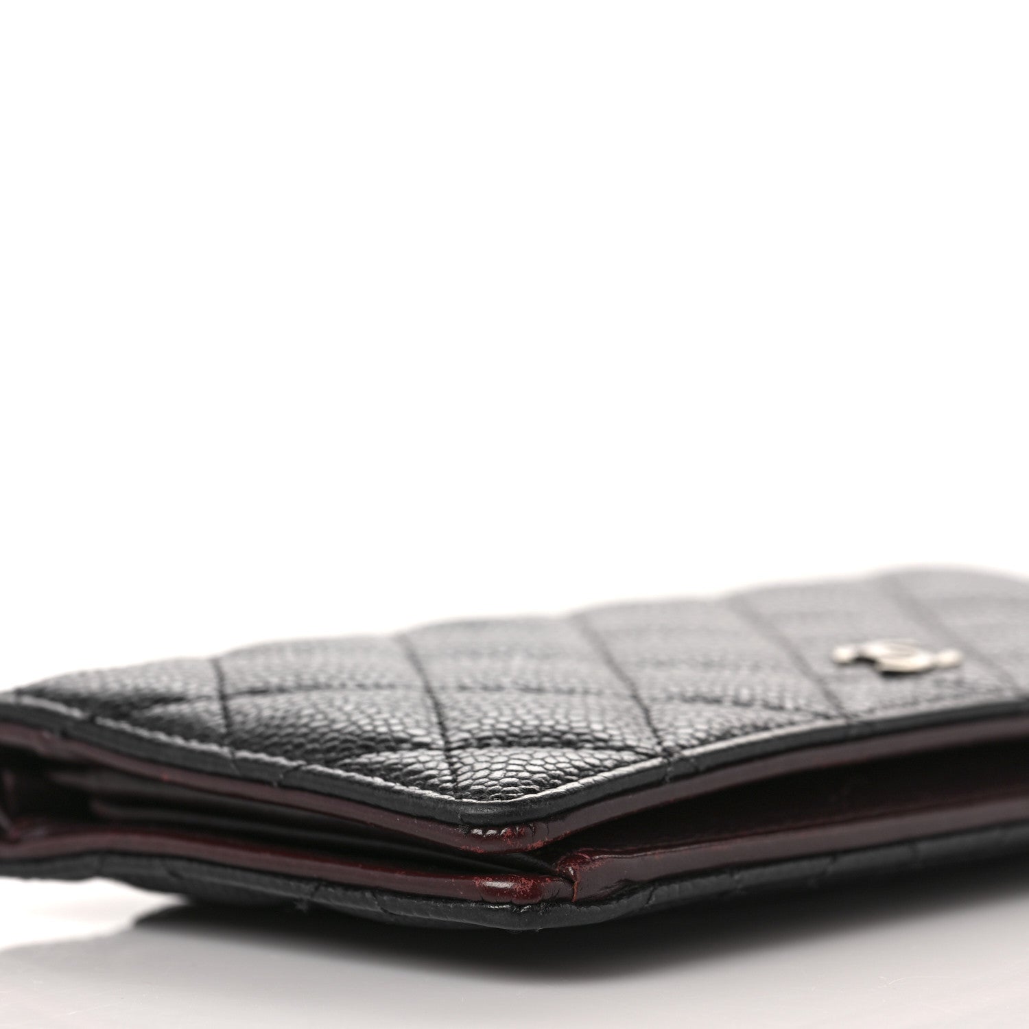 Chanel Caviar Quilted Yen Wallet Black 7 of 9
