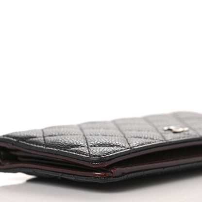 Chanel Caviar Quilted Yen Wallet Black 7 of 9