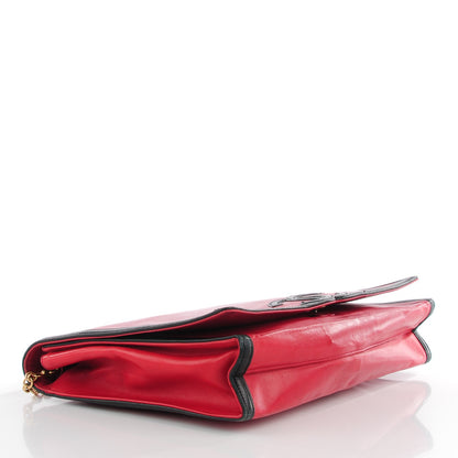 Chanel Lambskin CC Flap Shoulder Bag Red 4 of 7