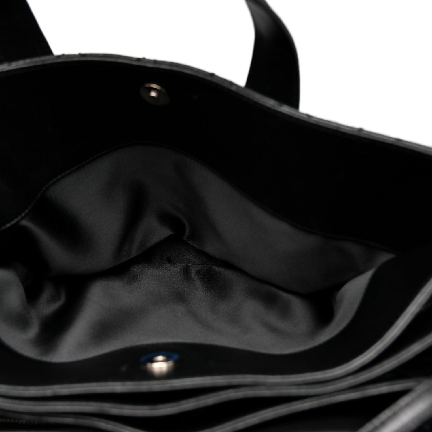Chanel Lambskin Quilted Easy Carry Shopping Tote Black 5 of 17