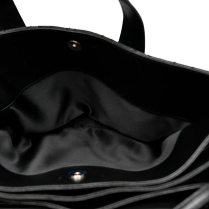Chanel Lambskin Quilted Easy Carry Shopping Tote Black 5 of 17