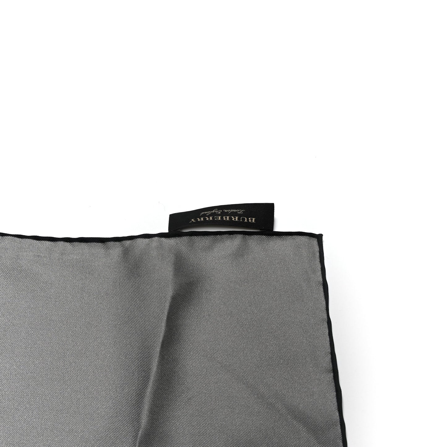 Silk Pallas Helmet Print Square Scarf Grey White Black