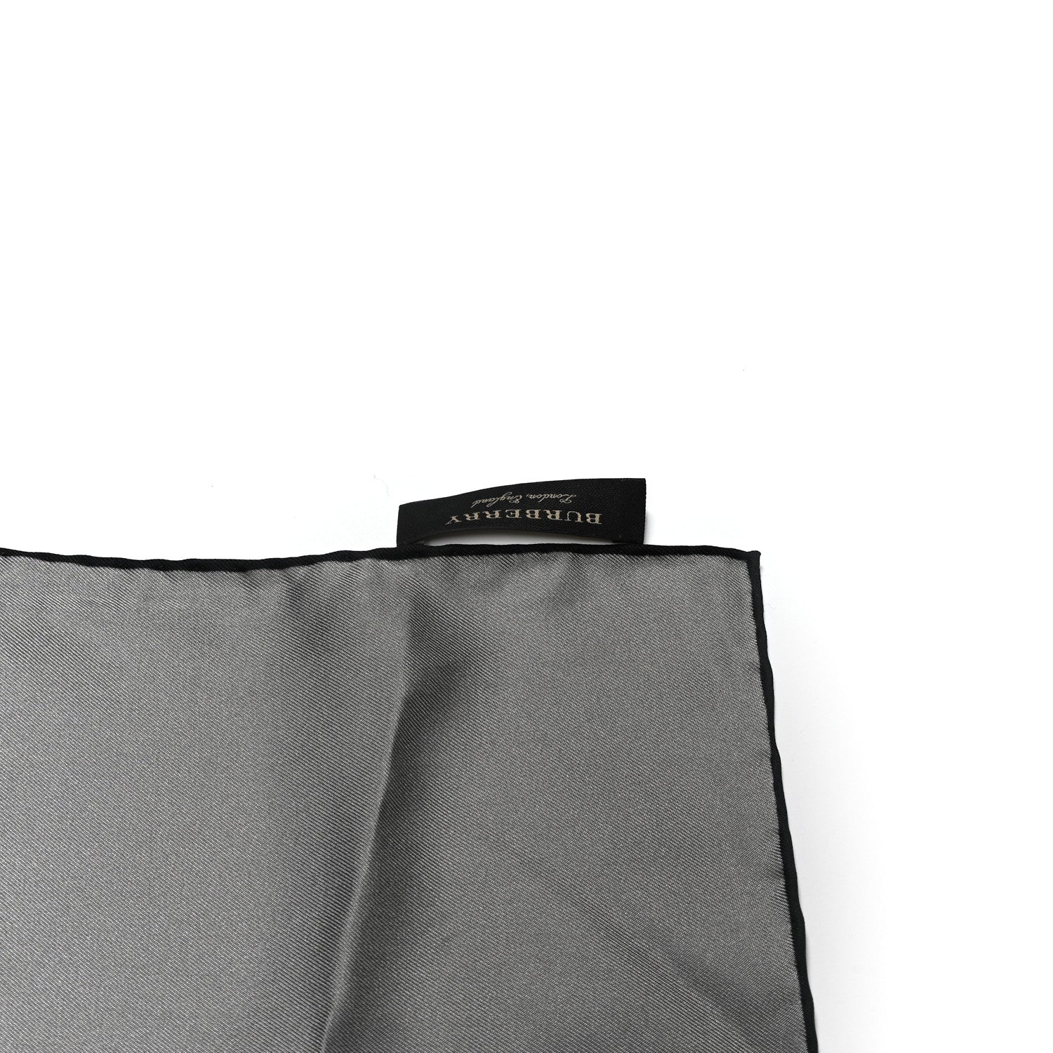 Burberry Silk Pallas Helmet Print Square Scarf Grey White Black 3 of 4