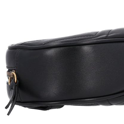 Gucci Calfskin Matelasse GG Marmont Belt Bag 75 30 85 34 Black 8 of 9