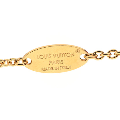 Louis Vuitton Metal Crystal LV Iconic Bracelet Gold 4 of 6
