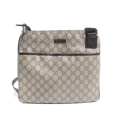 Gucci GG Plus Monogram Flat Messenger Bag Ebony 1 of 8