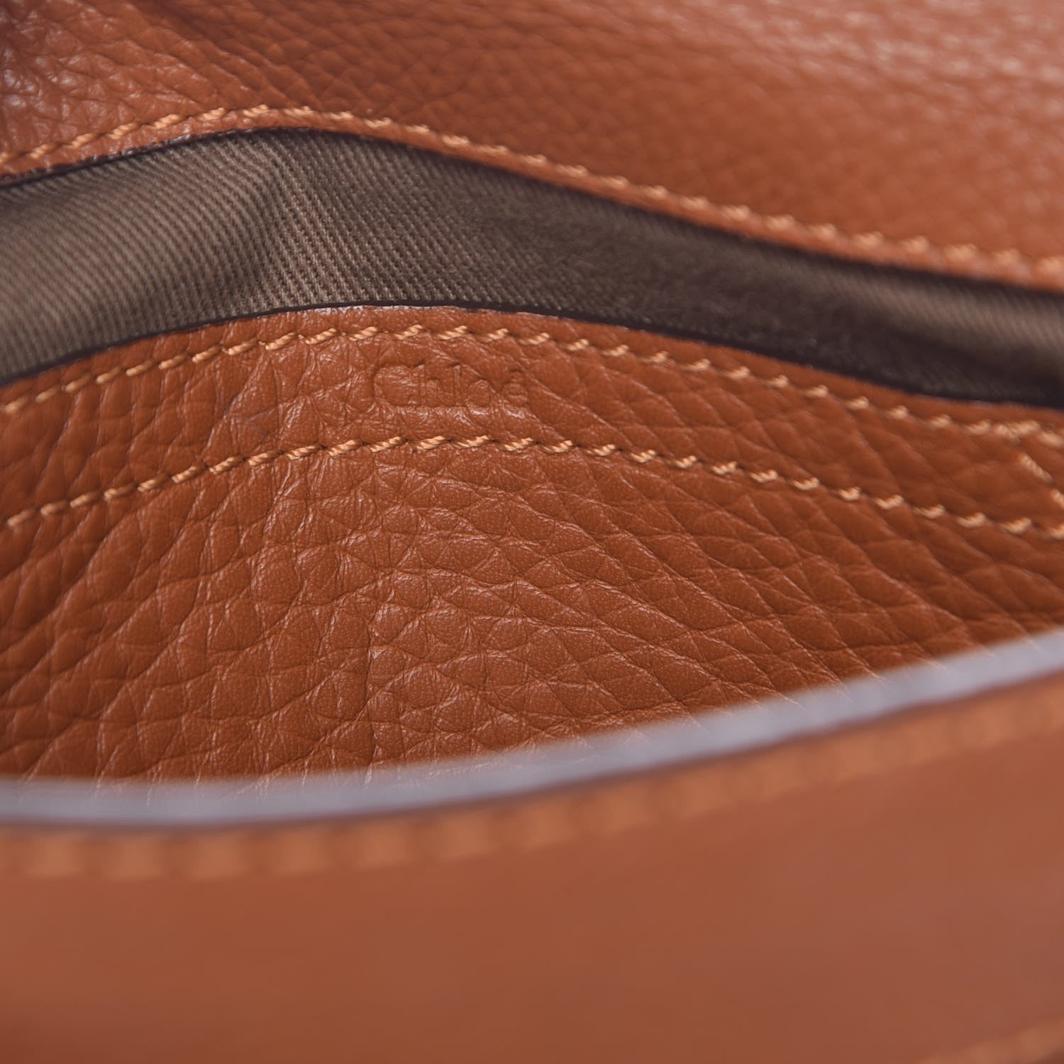 Chloe Calfskin Mini Marcie Round Crossbody Bag Tan 6 of 12