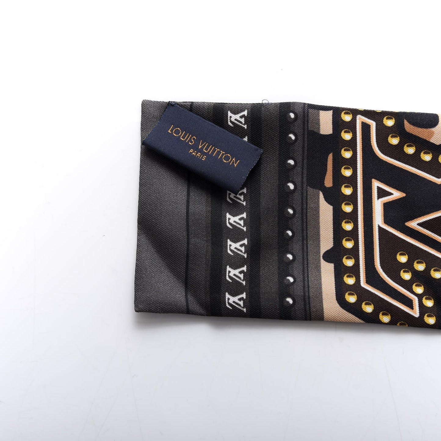 Silk Monogram LV World Bandeau Brown
