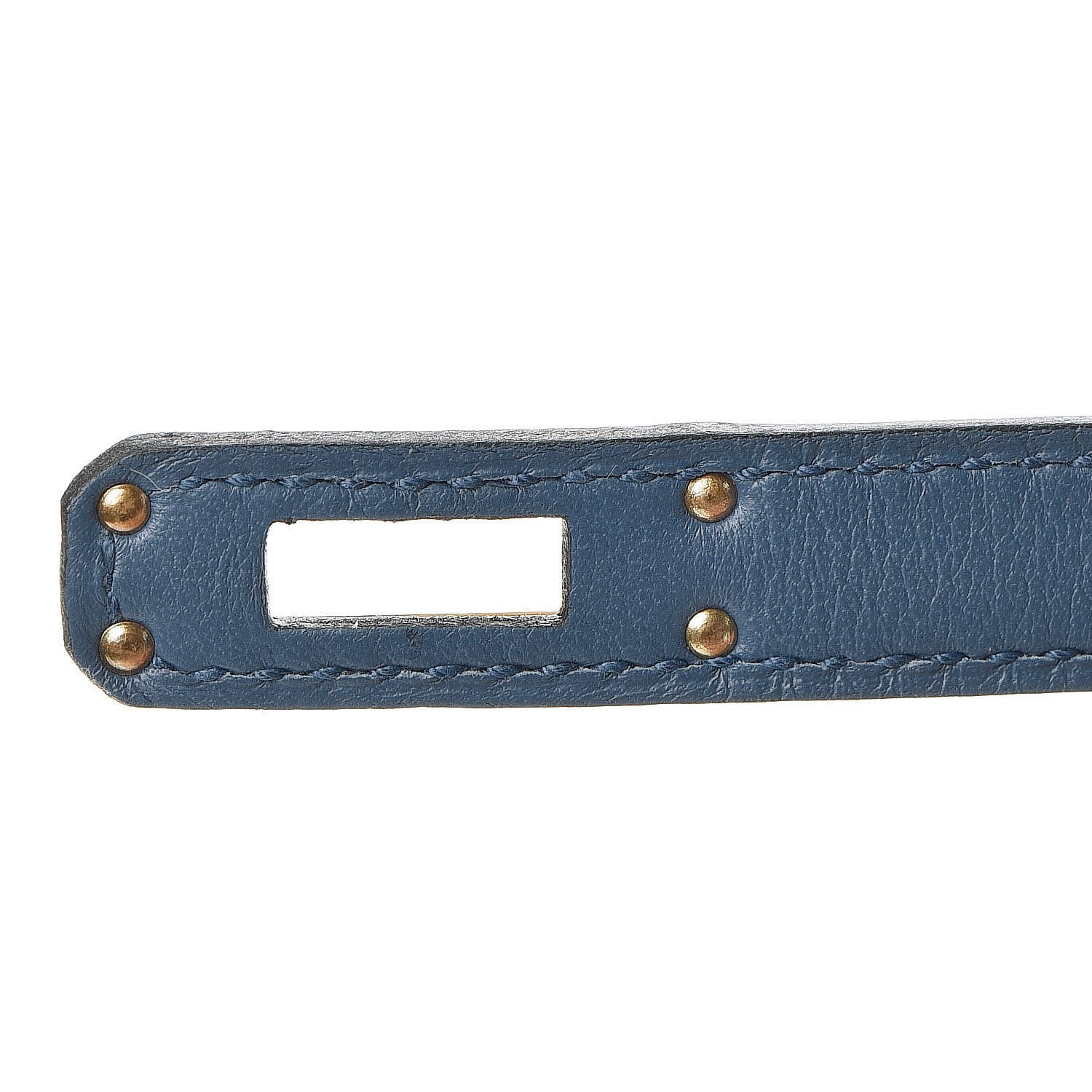 Hermes Swift Birkin 25 Bleu Agate 9 of 33