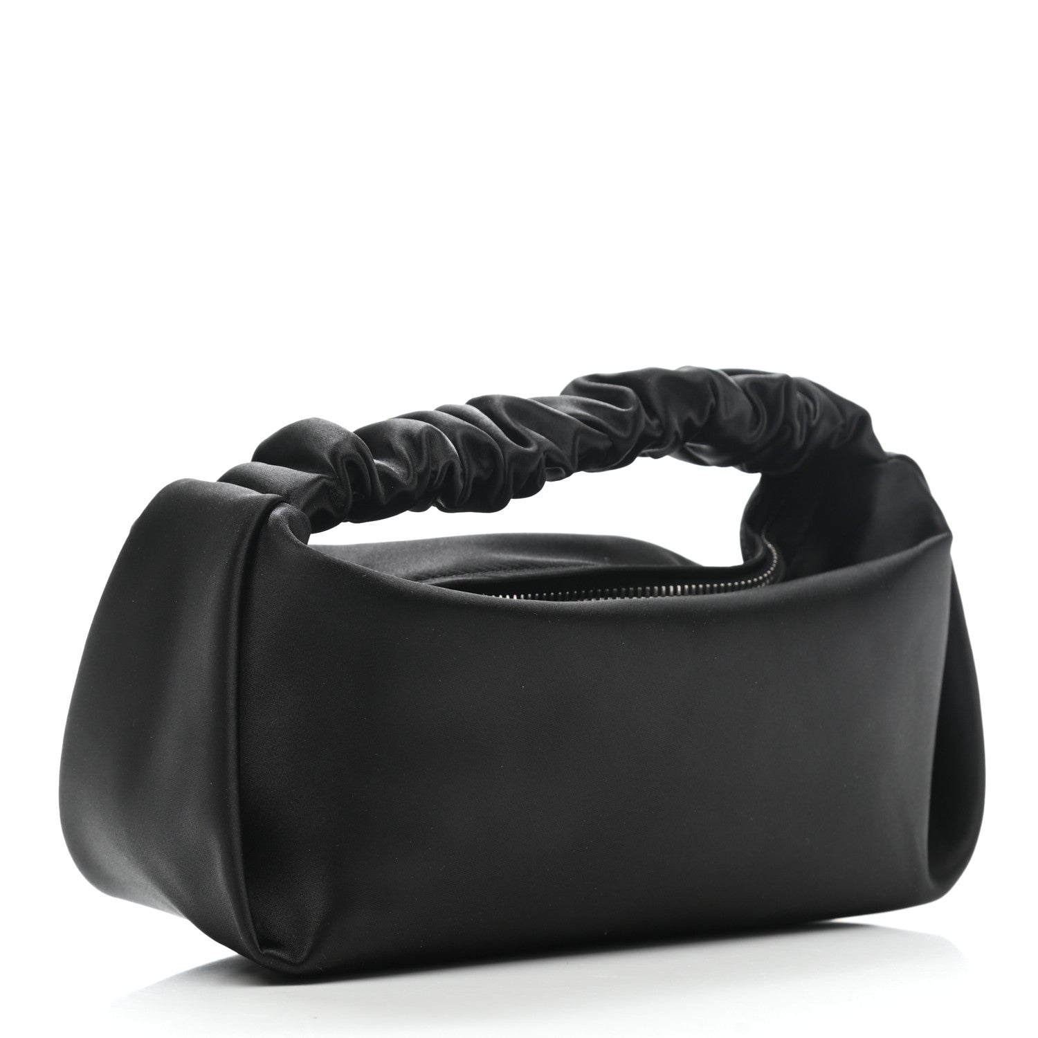 Alexander Wang Satin Mini Scrunchie Bag Black 3 of 6