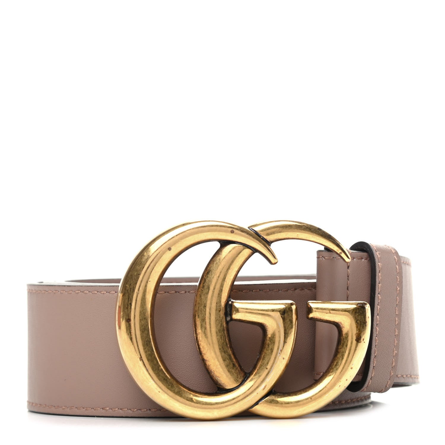 Gucci Calfskin Double G 40mm Belt 80 32 Porcelain Rose 1 of 5