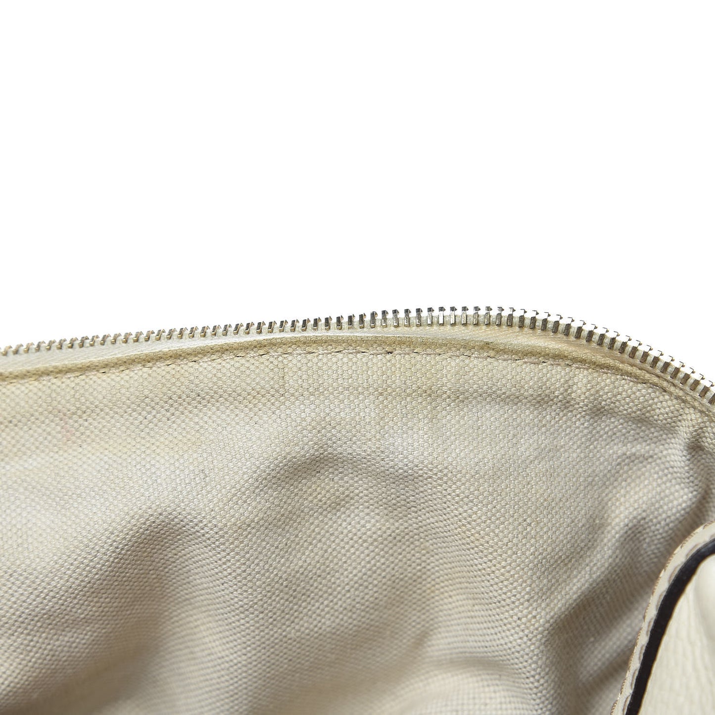 Calfskin Vintage Web Medium Boston White