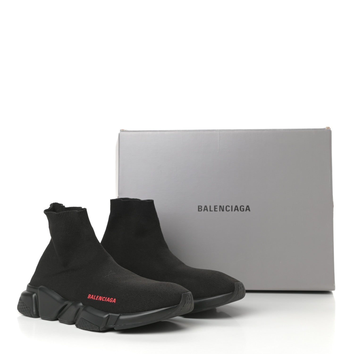 Balenciaga Neoprene Knit Mens Speed Sneakers 42 Black 8 of 8