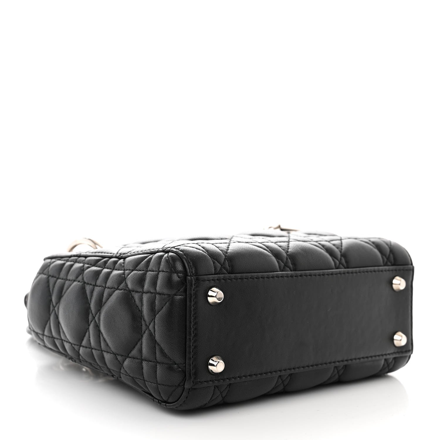 Christian Dior Lambskin Cannage Mini Lady Dior Black 4 of 11