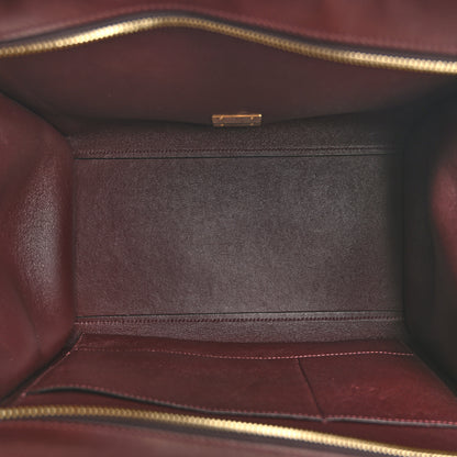 Celine Smooth Calfskin Suede Medium Trapeze Burgundy 5 of 13