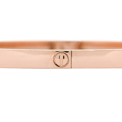 Cartier 18K Pink Gold Small LOVE Bracelet 17 4 of 8