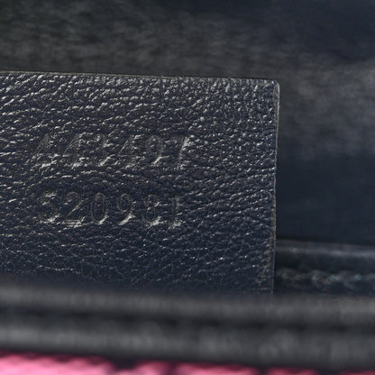Gucci Monogram Multicolor Matelasse Diagonal Small GG Marmont Shoulder Bag Pink Blue 12 of 25