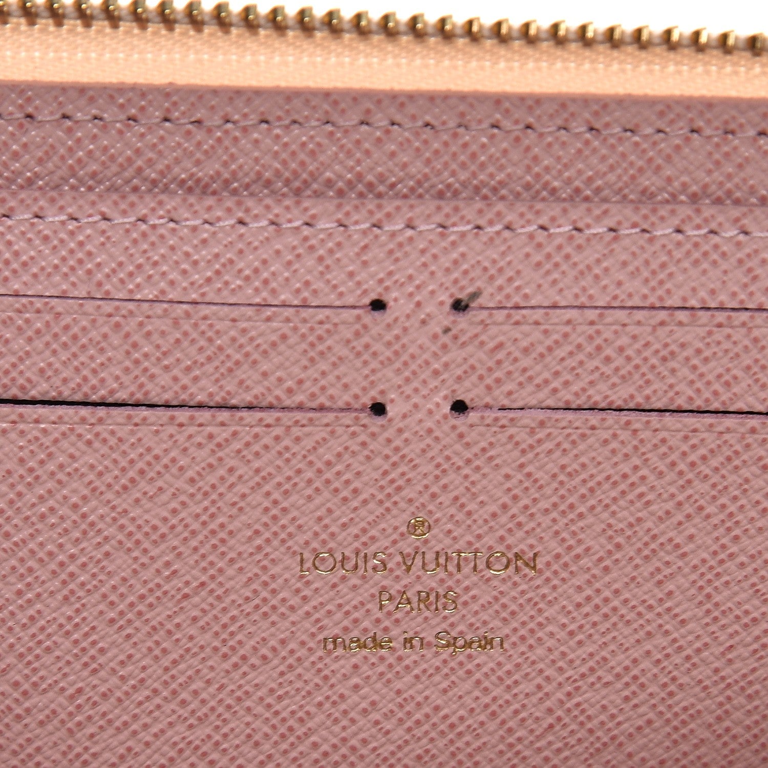 Louis Vuitton Damier Azur Clemence Wallet Rose Ballerine 6 of 7