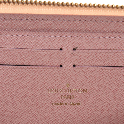 Louis Vuitton Damier Azur Clemence Wallet Rose Ballerine 6 of 7
