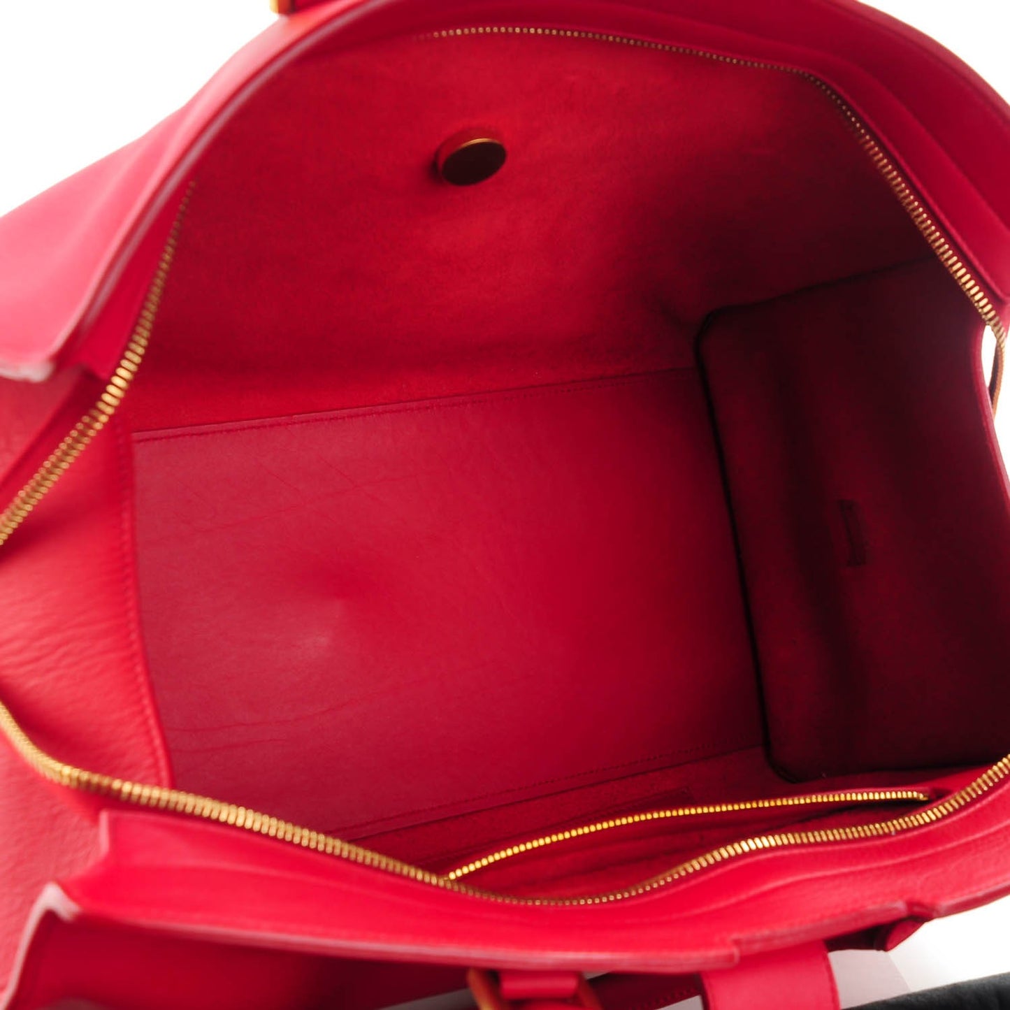 Calfskin Medium Classic Cabas Y Red