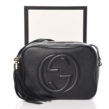 Gucci Pebbled Calfskin Small Soho Disco Bag Black 8 of 9