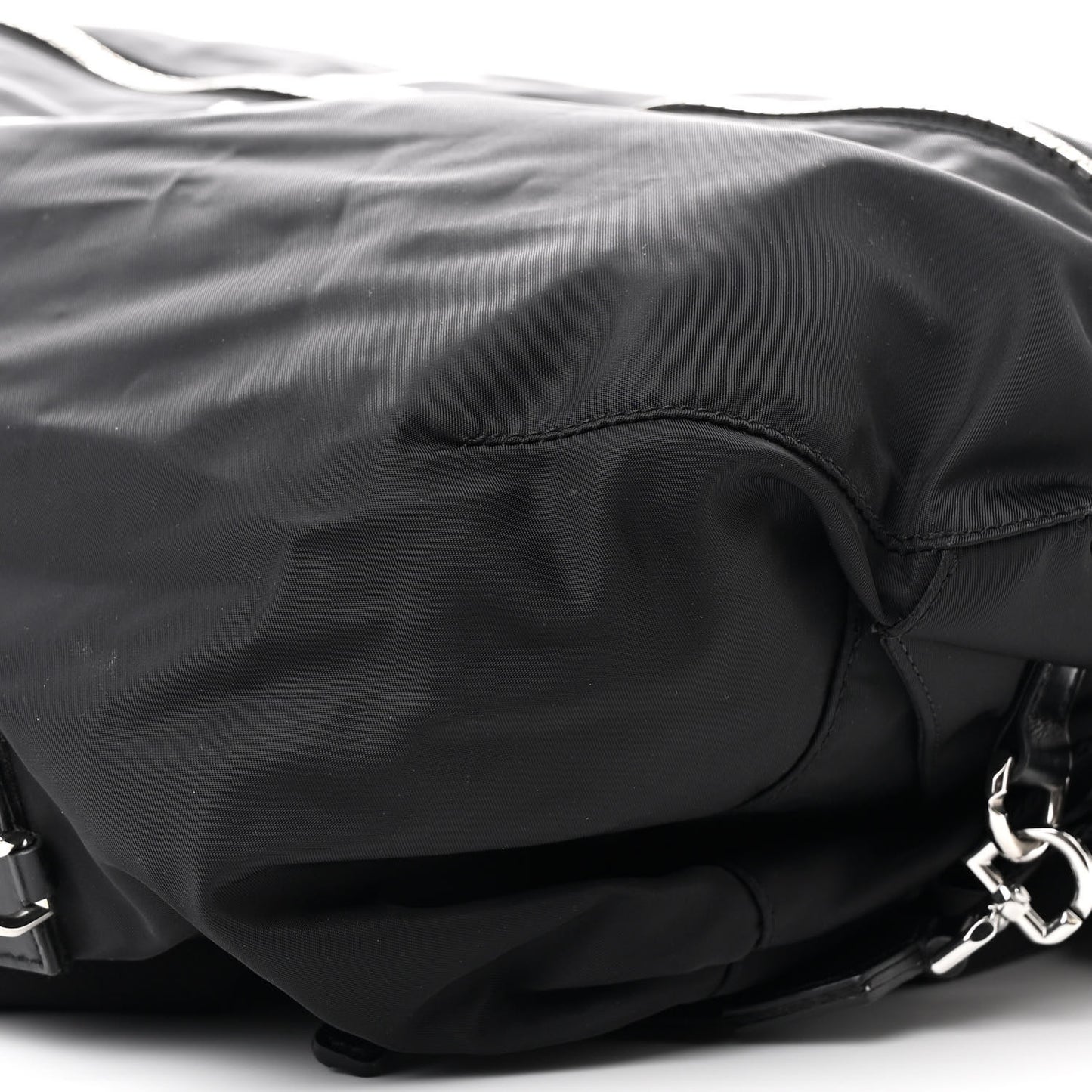 Nylon G-Zip Duffle Backpack Black