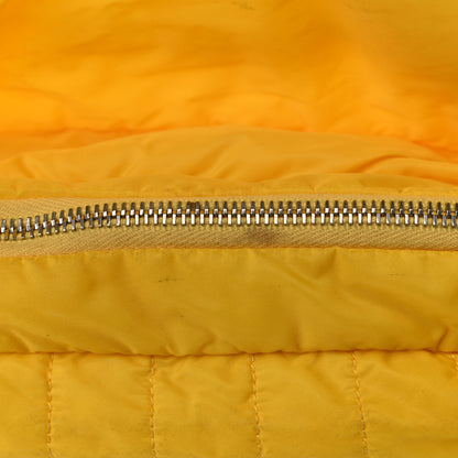 Chanel Nylon Vertical Quilted Jumbo Flap Yellow 13 of 16