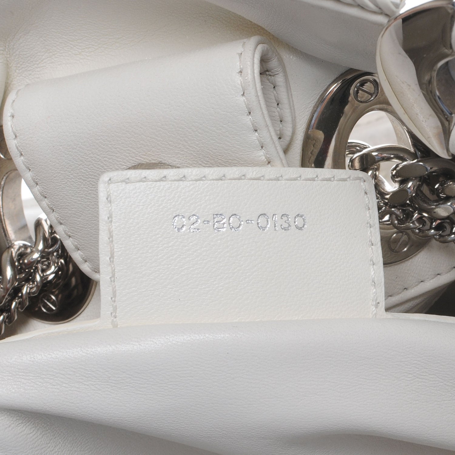 Christian Dior Lambskin Cannage Overstitching Chri Chri Tote White 6 of 7