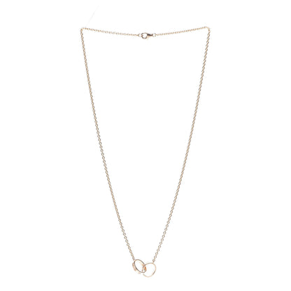 Cartier 18K Pink Gold Interlocking LOVE Necklace 3 of 9
