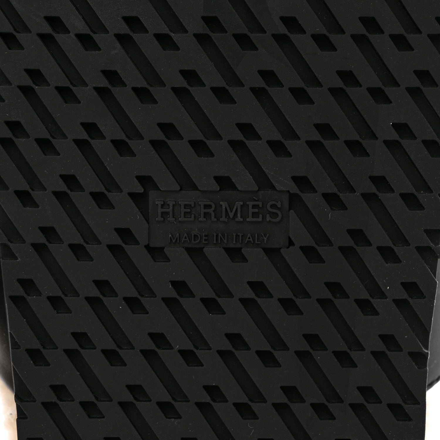 Hermes Calfskin Woolskin Womens Chypre Sandals 36.5 Black Ecru 7 of 13