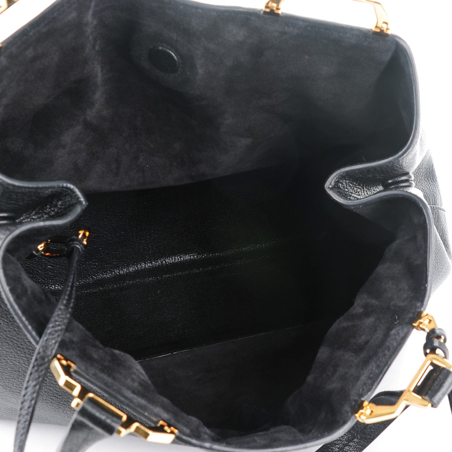 Goatskin Madras Tote Nero Black