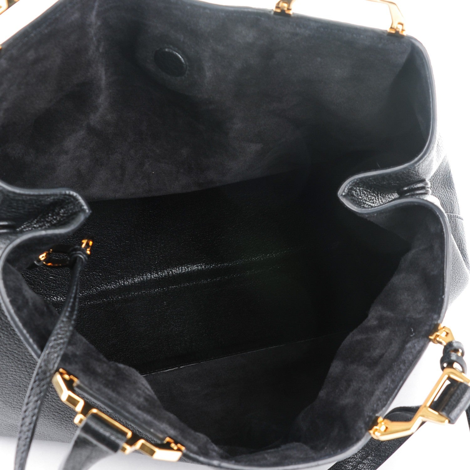 Miu Miu Goatskin Madras Tote Nero Black 5 of 8