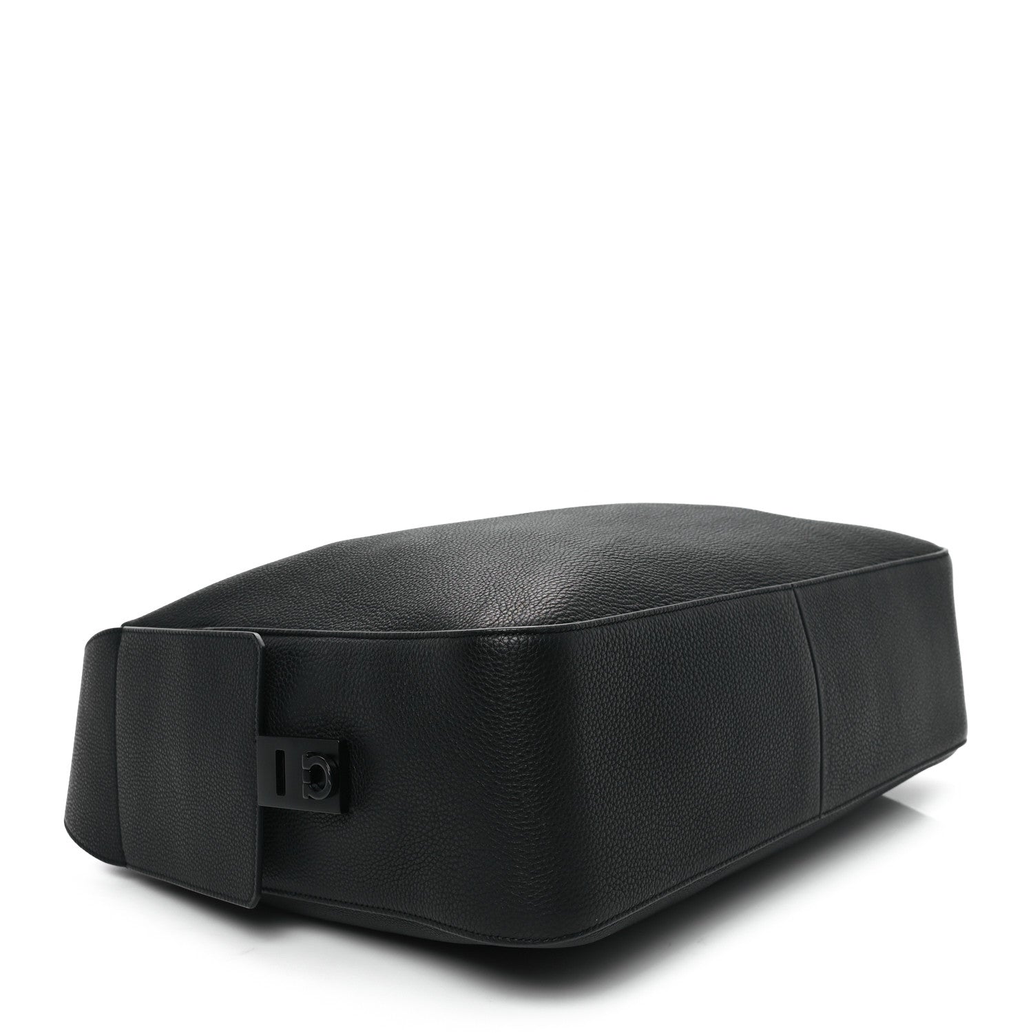Salvatore Ferragamo Calfskin Gancini Twins Slouchy Crossbody Bag Black 4 of 11