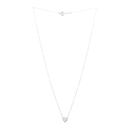 Tiffany 18K Rose Gold Diamond Heart Pendant Necklace 3 of 6