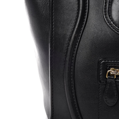 Celine Smooth Calfskin Mini Luggage Black 15 of 30
