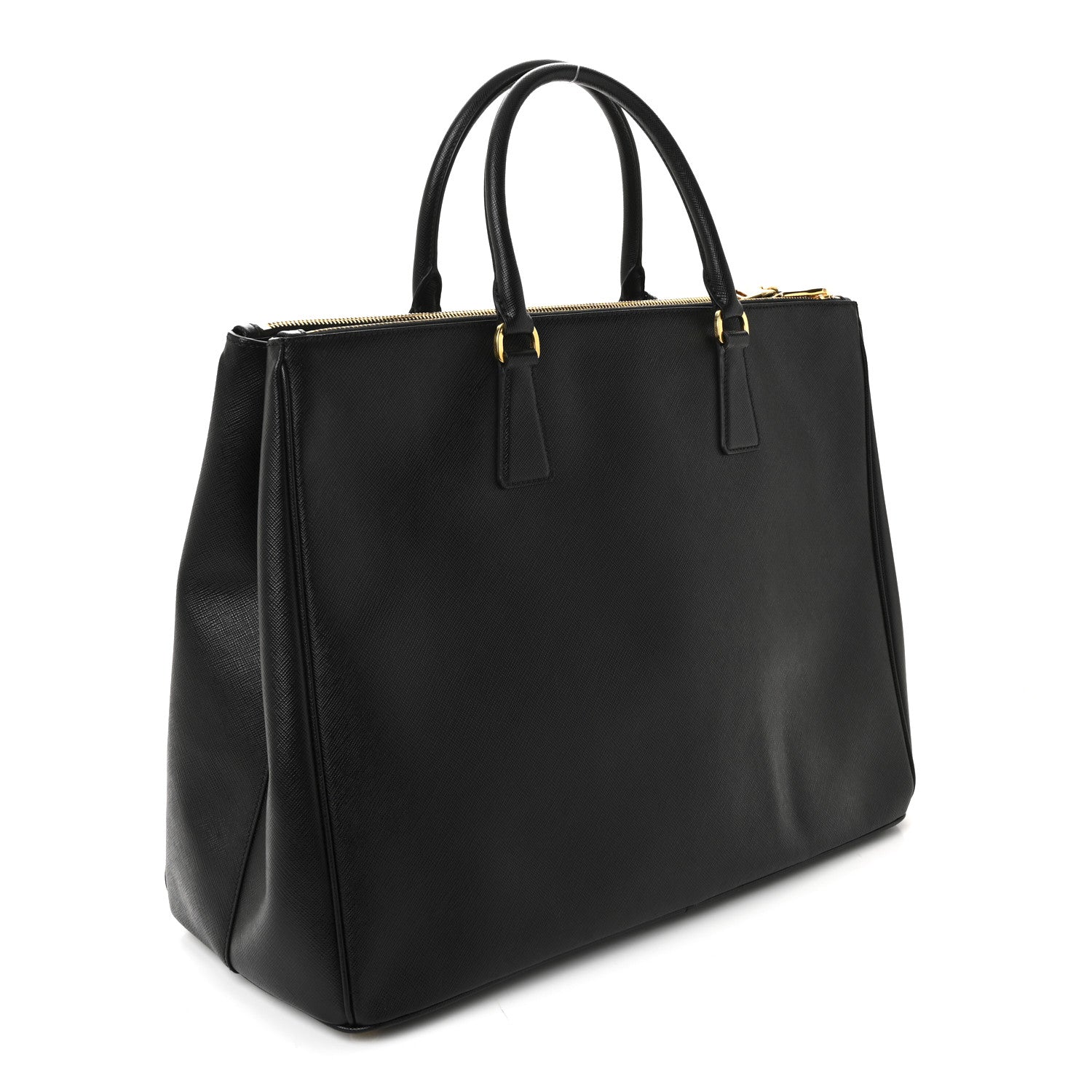 Prada Saffiano Lux Extra Large Galleria Double Zip Tote Black 3 of 10