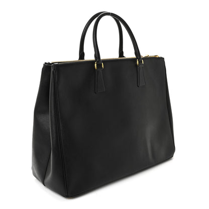 Prada Saffiano Lux Extra Large Galleria Double Zip Tote Black 3 of 10